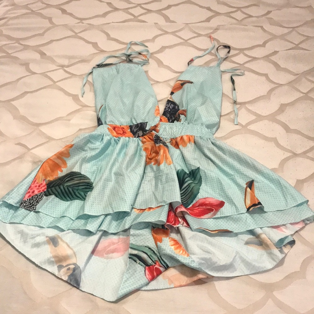 Adorable Chic Toucan Halter Romper SizeXL